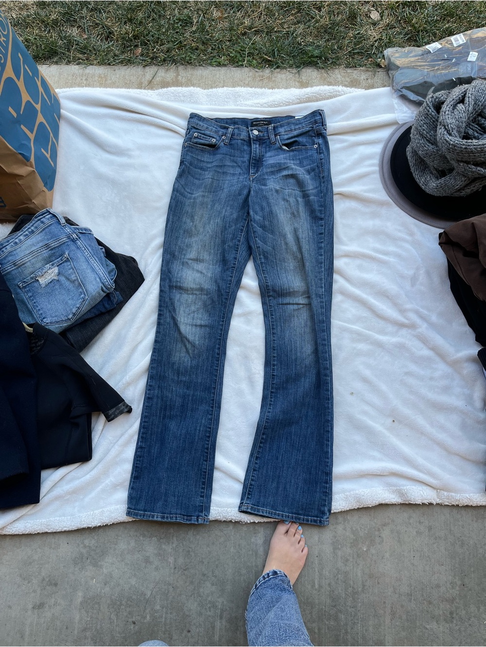 Banana Republic Medium Blue Flare Jeans